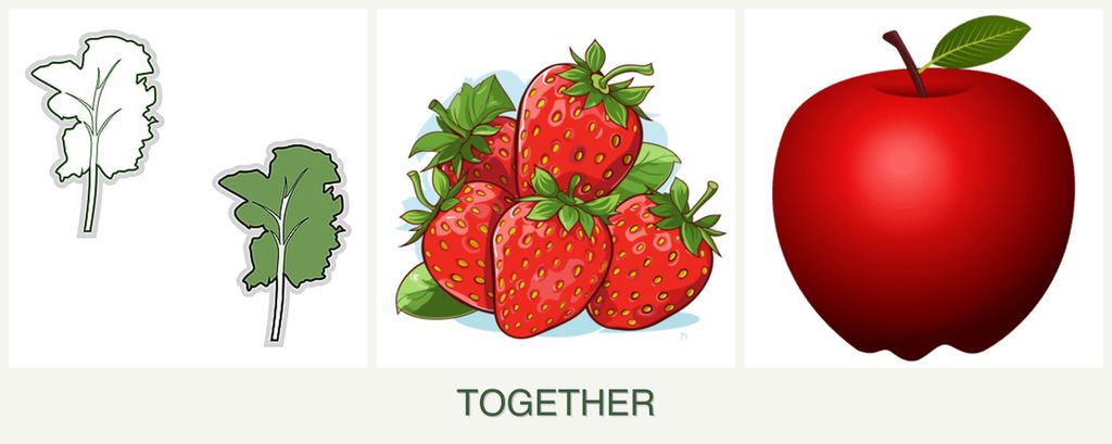 Can you plant kale, strawberries and apples together?