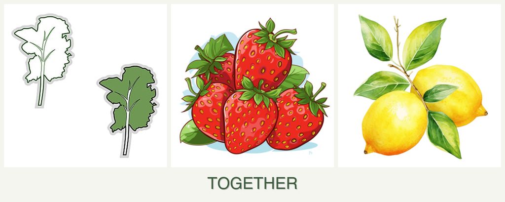 Can you plant kale, strawberries and lemons together?