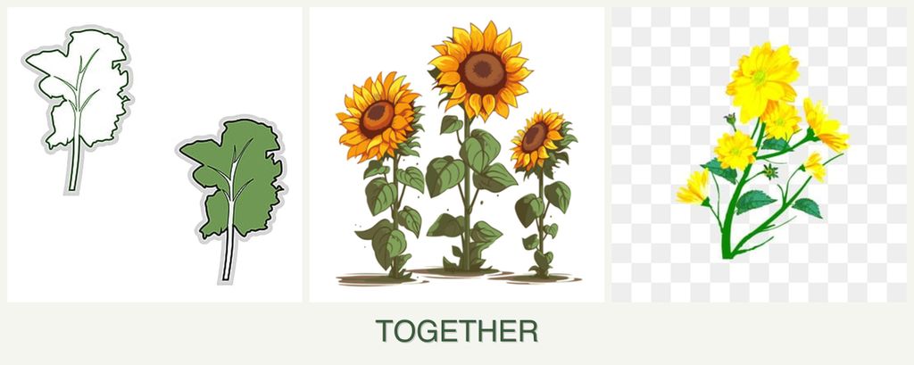 Can you plant kale, sunflowers and calendula together?