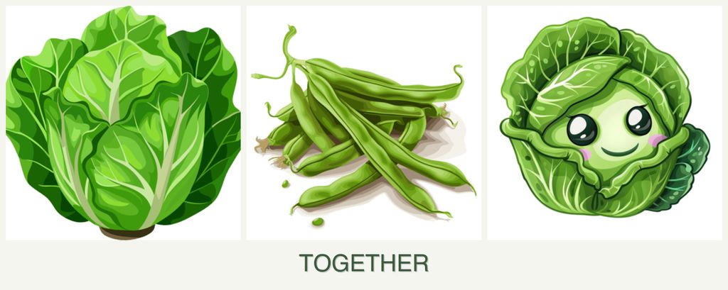 Can you plant lettuce, beans and cabbage together?