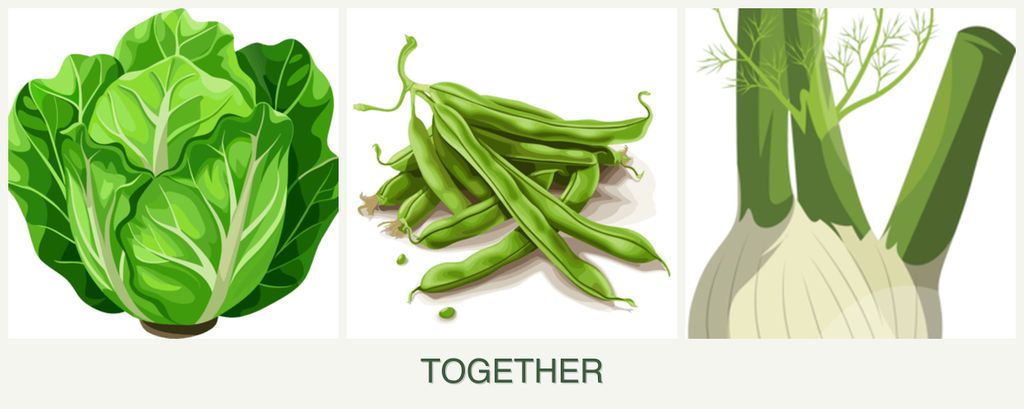 Can you plant lettuce, beans and fennel together?