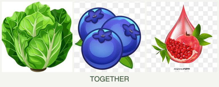 Can you plant lettuce, blueberries and pomegranates together?