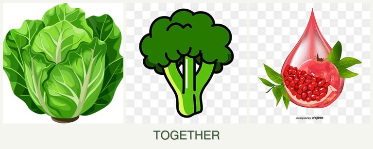 Can you plant lettuce, broccoli and pomegranates together?