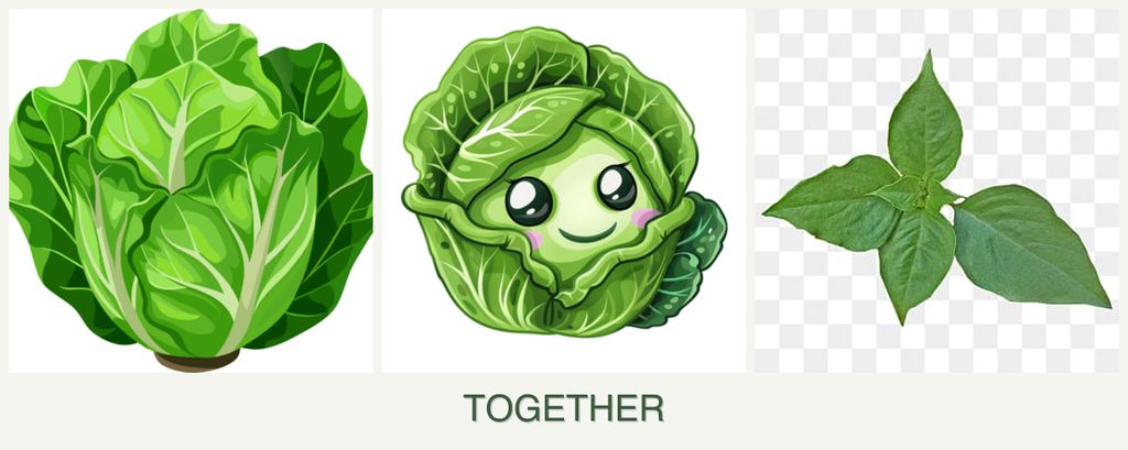 Can you plant lettuce, cabbage and basil together?