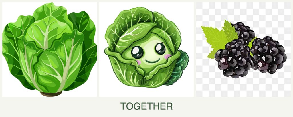 Can you plant lettuce, cabbage and blackberries together?