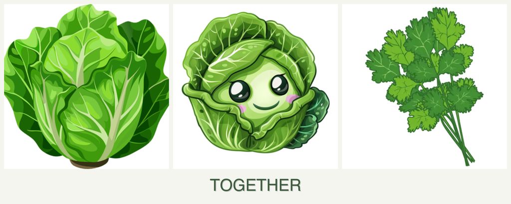 Can you plant lettuce, cabbage and cilantro together?