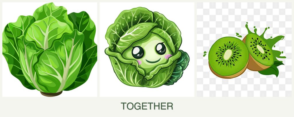 Can you plant lettuce, cabbage and kiwi together?