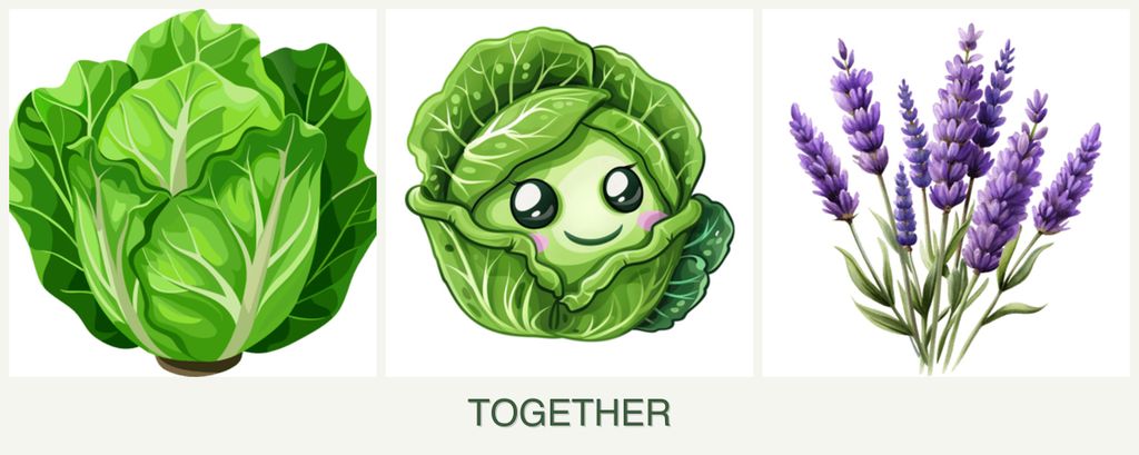Can you plant lettuce, cabbage and lavender together?
