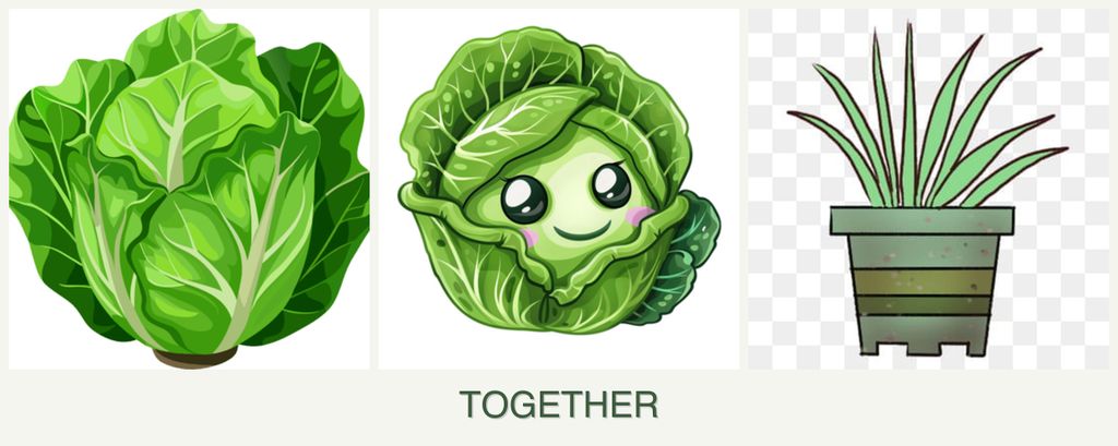 Can you plant lettuce, cabbage and lemongrass together?