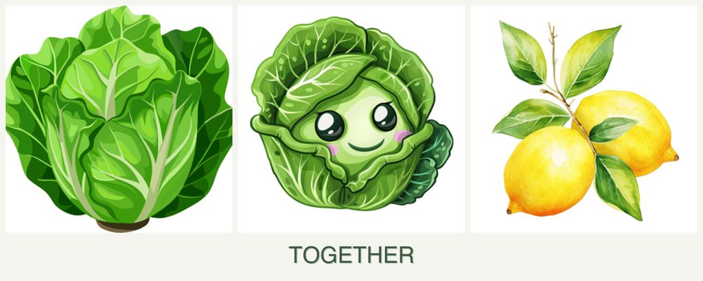Can you plant lettuce, cabbage and lemons together?