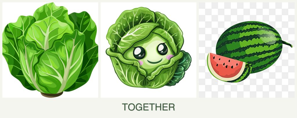 Can you plant lettuce, cabbage and melons together?