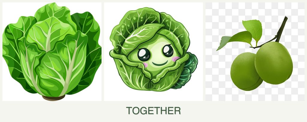 Can you plant lettuce, cabbage and plums together?