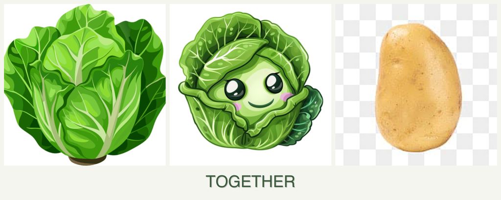 Can you plant lettuce, cabbage and potatoes together?