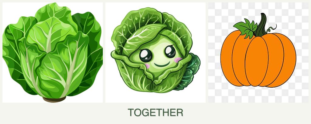 Can you plant lettuce, cabbage and pumpkin together?
