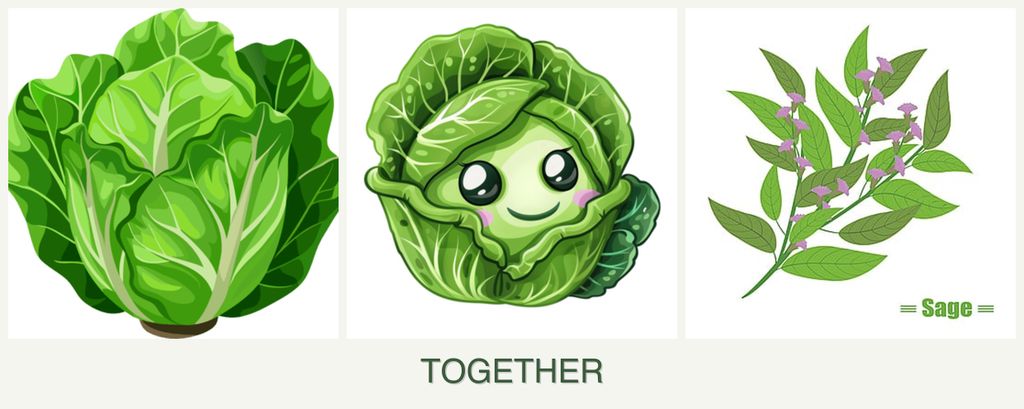 Can you plant lettuce, cabbage and sage together?