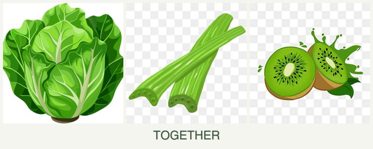 Can you plant lettuce, celery and kiwi together?