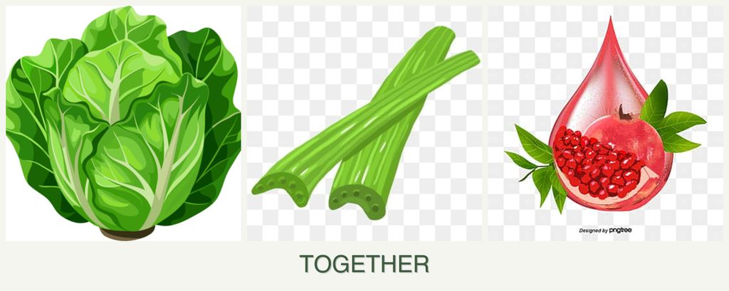 Can you plant lettuce, celery and pomegranates together?