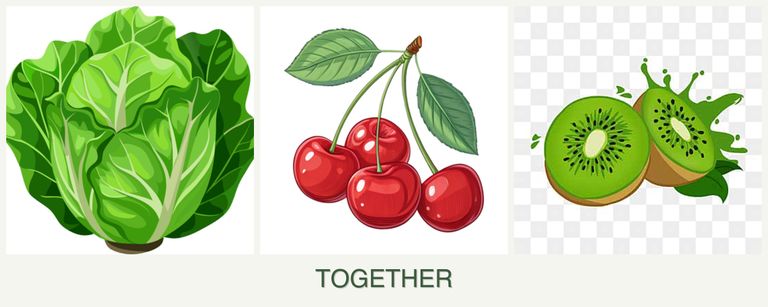 Can you plant lettuce, cherries and kiwi together?