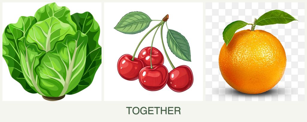 Can you plant lettuce, cherries and oranges together?