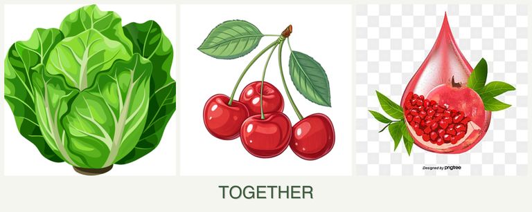 Can you plant lettuce, cherries and pomegranates together?