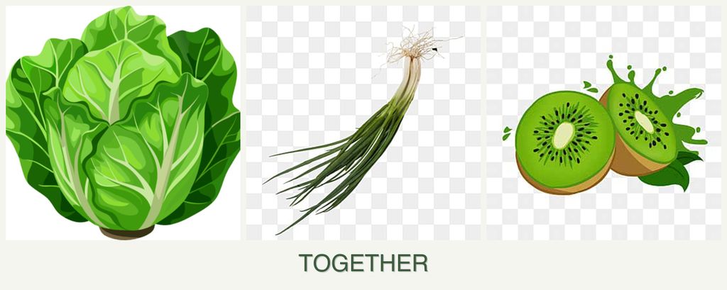 Can you plant lettuce, chives and kiwi together?