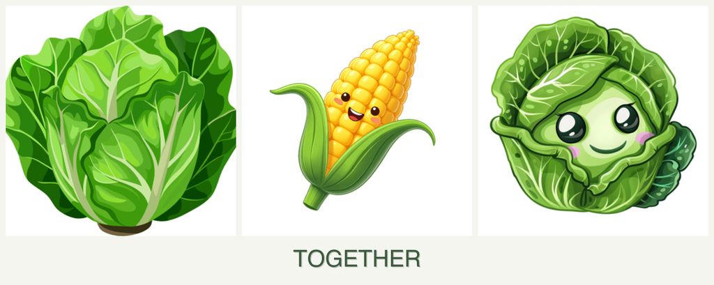 Can you plant lettuce, corn and cabbage together?
