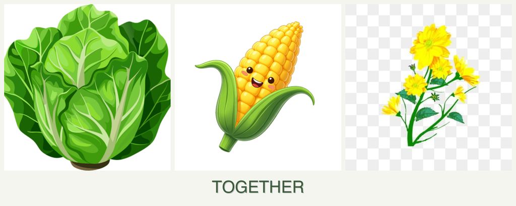 Can you plant lettuce, corn and calendula together?