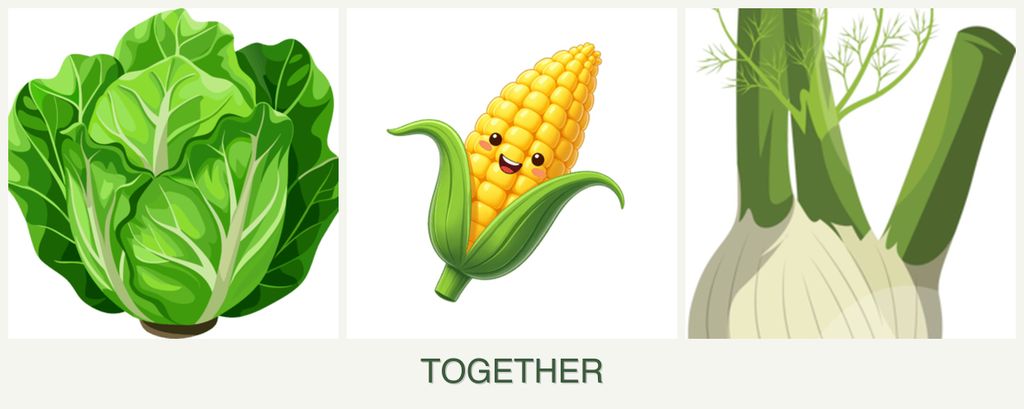 Can you plant lettuce, corn and fennel together?