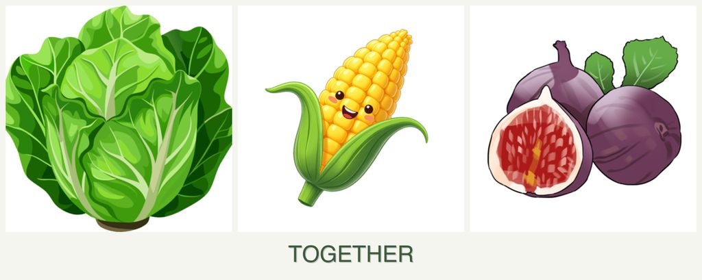 Can you plant lettuce, corn and figs together?