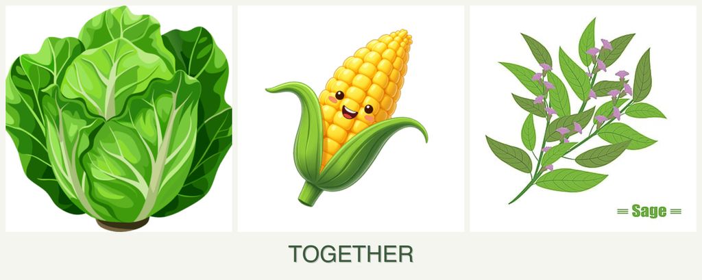 Can you plant lettuce, corn and sage together?