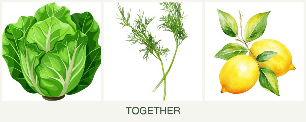 Can you plant lettuce, dill and lemons together?