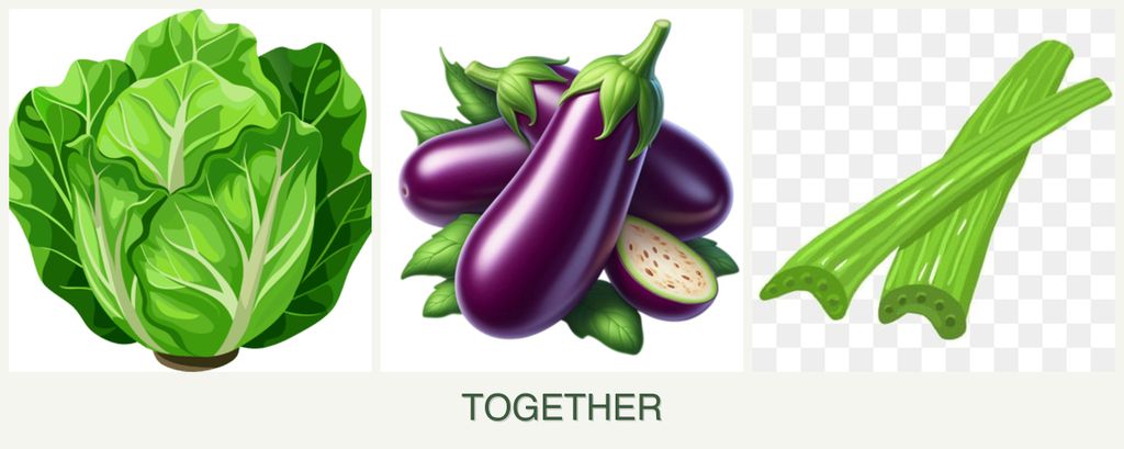 Can you plant lettuce, eggplant and celery together?