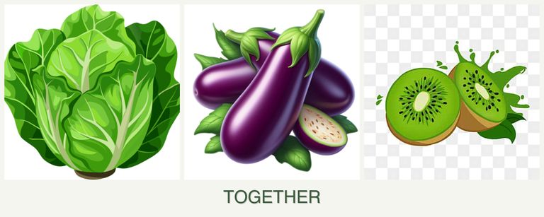 Can you plant lettuce, eggplant and kiwi together?
