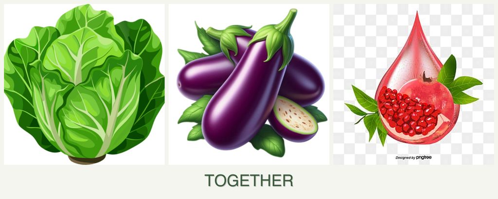 Can you plant lettuce, eggplant and pomegranates together?