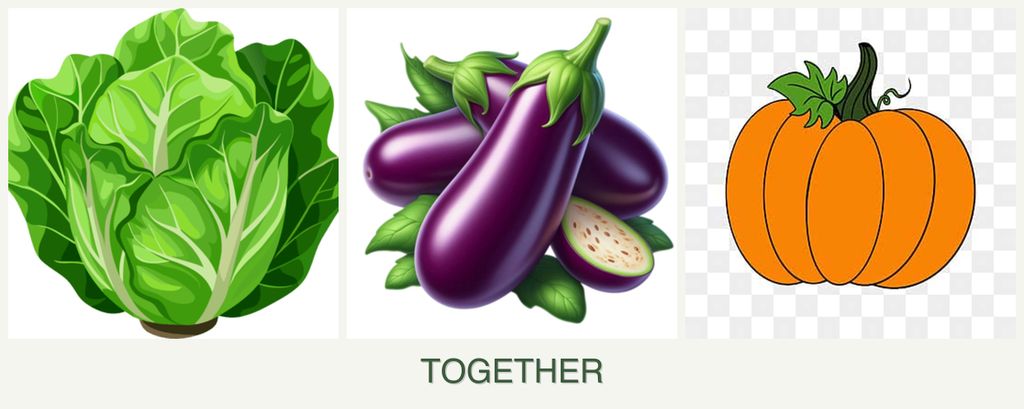 Can you plant lettuce, eggplant and pumpkin together?