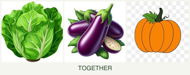 Can you plant lettuce, eggplant and pumpkin together?