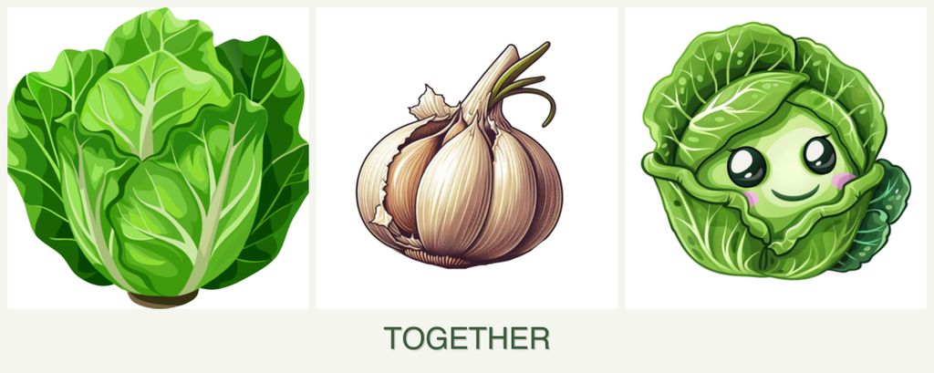 Can you plant lettuce, garlic and cabbage together?