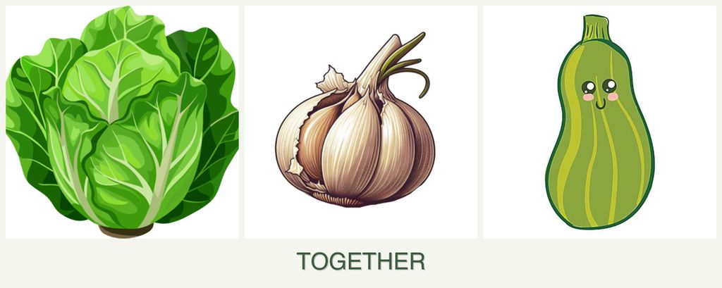 Can you plant lettuce, garlic and zucchini together?