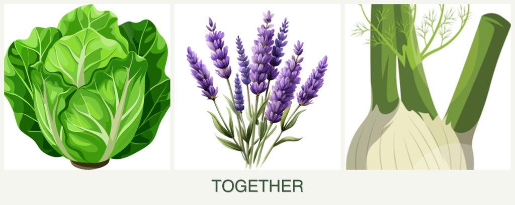 Can you plant lettuce, lavender and fennel together?