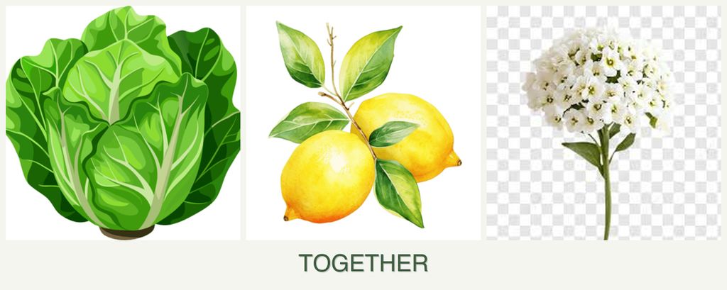 Can you plant lettuce, lemons and alyssum together?