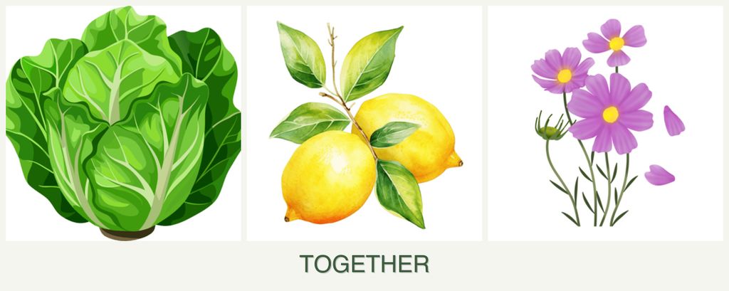 Can you plant lettuce, lemons and cosmos together?