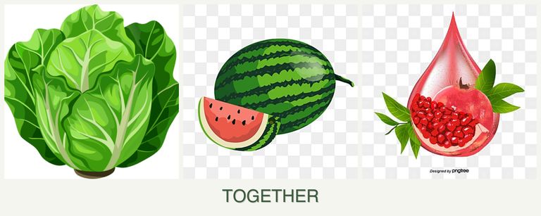 Can you plant lettuce, melons and pomegranates together?