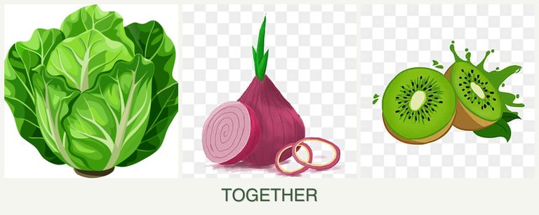 Can you plant lettuce, onions and kiwi together?