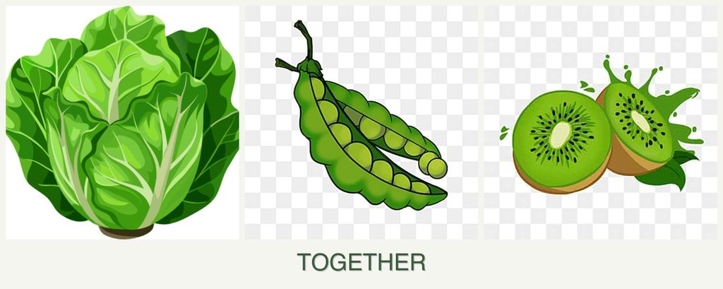 Can you plant lettuce, peas and kiwi together?
