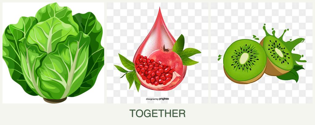 Can you plant lettuce, pomegranates and kiwi together?