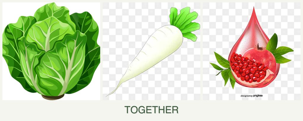 Can you plant lettuce, radishes and pomegranates together?