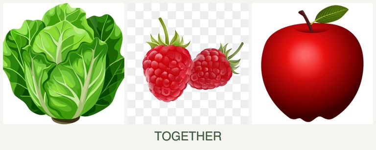 Can you plant lettuce, raspberries and apples together?