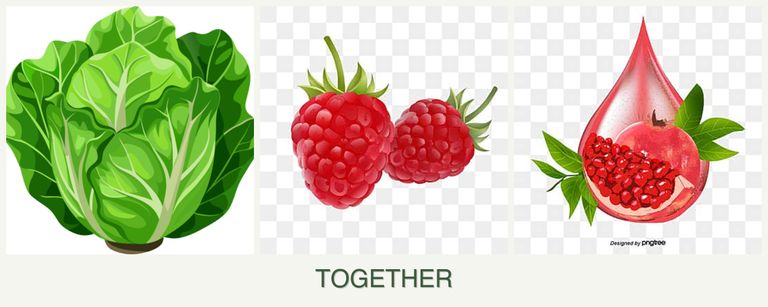 Can you plant lettuce, raspberries and pomegranates together?