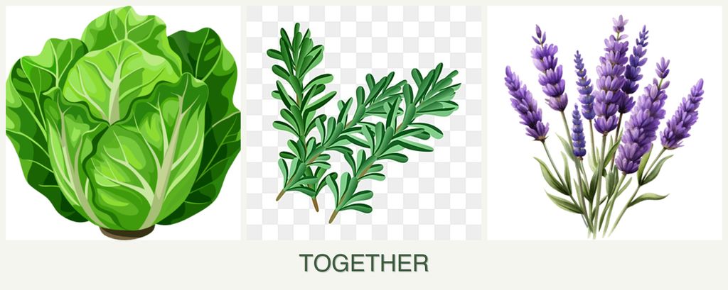 Can you plant lettuce, rosemary and lavender together?