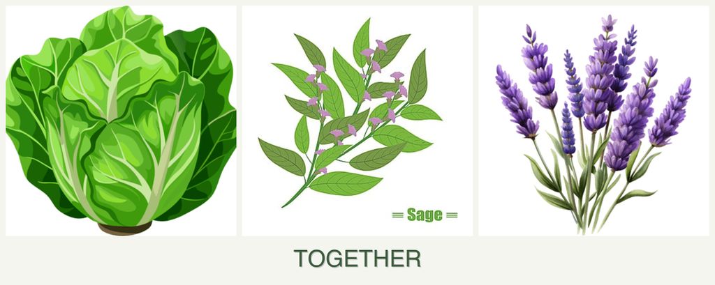 Can you plant lettuce, sage and lavender together?